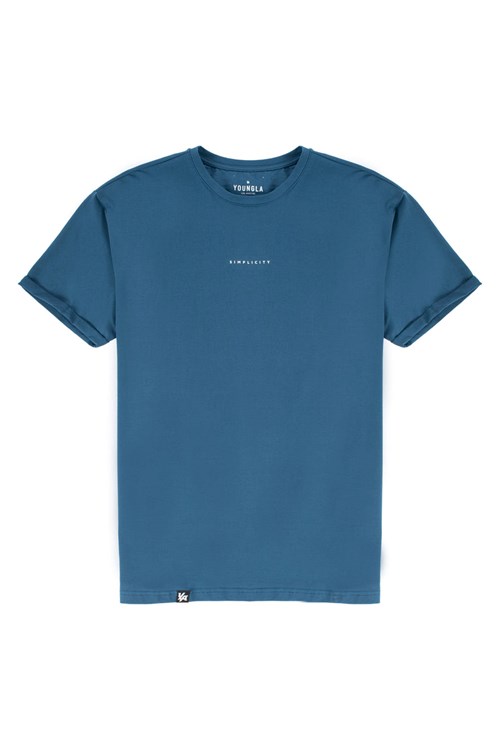 YoungLA 456 Simplicity Tees Teal | 3096285-YE