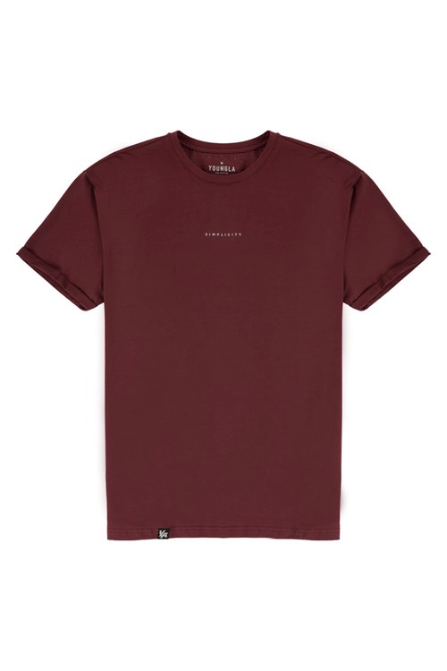 YoungLA 456 Simplicity Tees Wine | 2406315-KH