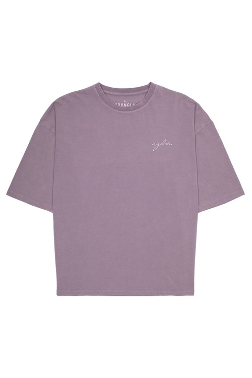 YoungLA 464 Skyline Super Sized Tees Lavendel Lichtturkoois | 4728951-RQ