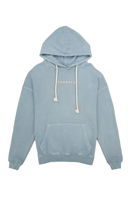 YoungLA 513 Skyline Hoodies Blauw Lichtturkoois | 3714925-EJ