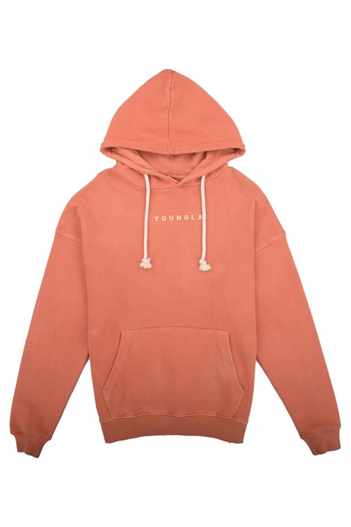 YoungLA 513 Skyline Hoodies Oranje Lichtturkoois | 4015639-QE