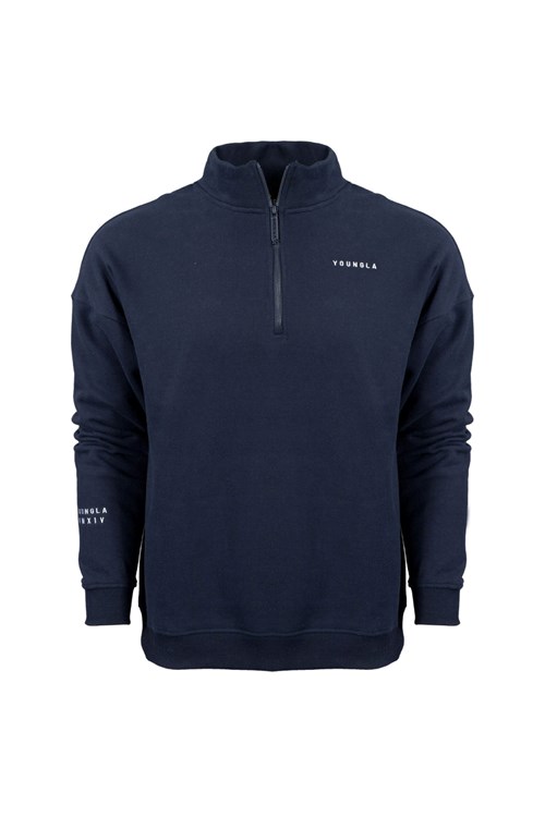 YoungLA 516 Alumni Quarter Zips Donkerblauw | 1052398-LQ