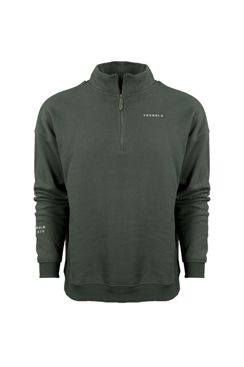 YoungLA 516 Alumni Quarter Zips Groen | 9840136-RZ