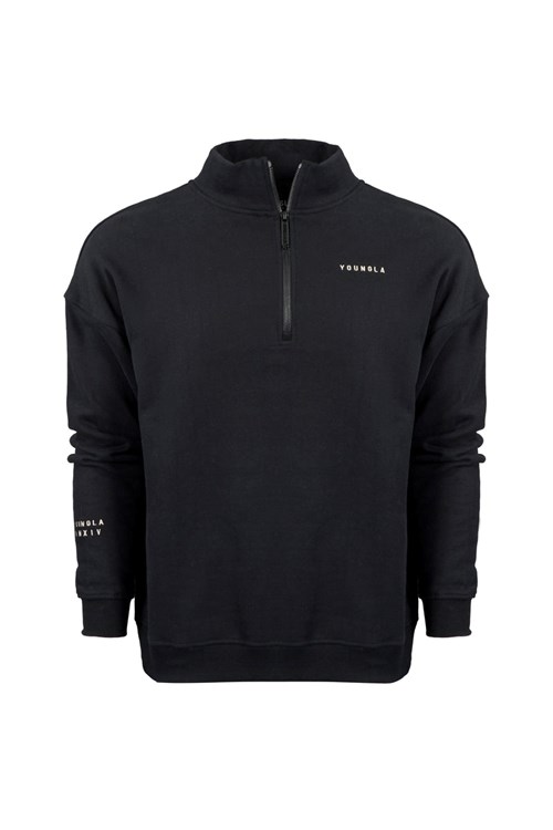 YoungLA 516 Alumni Quarter Zips Zwart | 6758024-ZB