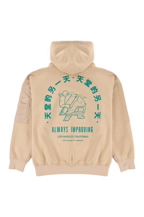 YoungLA 521 Goat Hoodies Mushroom | 4628593-MB