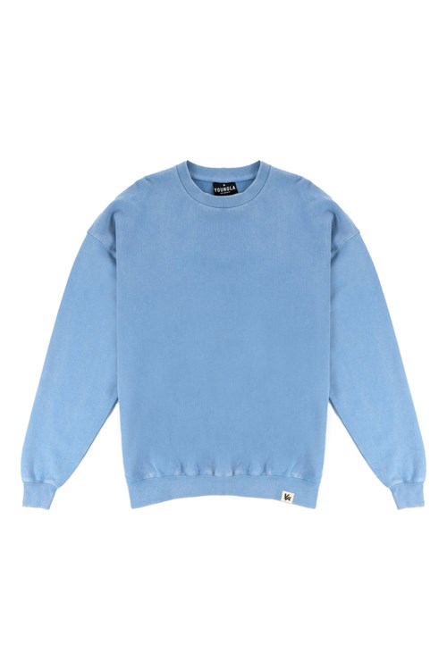 YoungLA 530 Gin N Juice Oversized Crewnecks Blauw Lichtturkoois | 5879304-DO