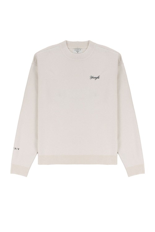 YoungLA 543 Essex Sweaters Off-White | 6715309-FN