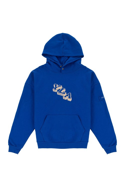 YoungLA 551 Campus Hoodies Koningsblauw Blauw | 7052931-UI