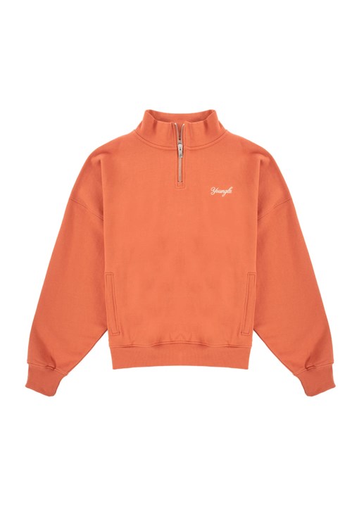 YoungLA 558 Supersized G Quarter Zip Oranje | 3469120-OS