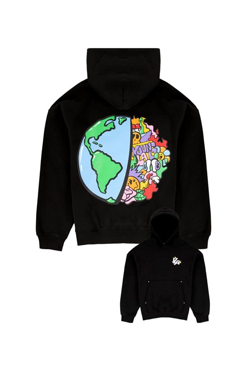 YoungLA 559 Global Meltdown hoodies Zwart | 2497605-RT