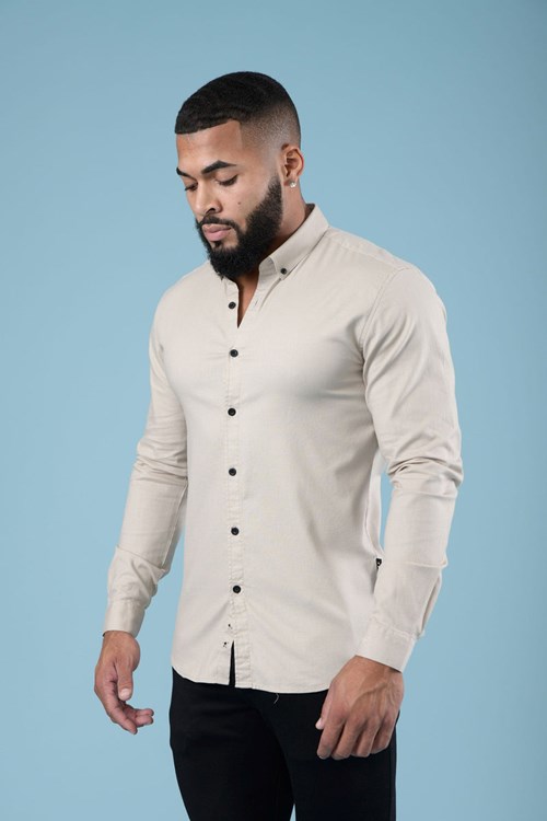 YoungLA 802 Wallstreet Jurken Shirts Mushroom | 1648352-EQ