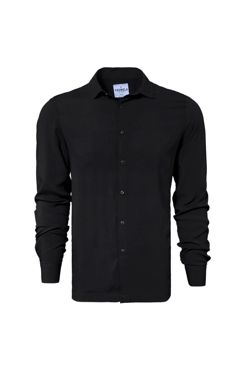 YoungLA 804 Scarface Viscose Shirts Zwart | 0927546-UV