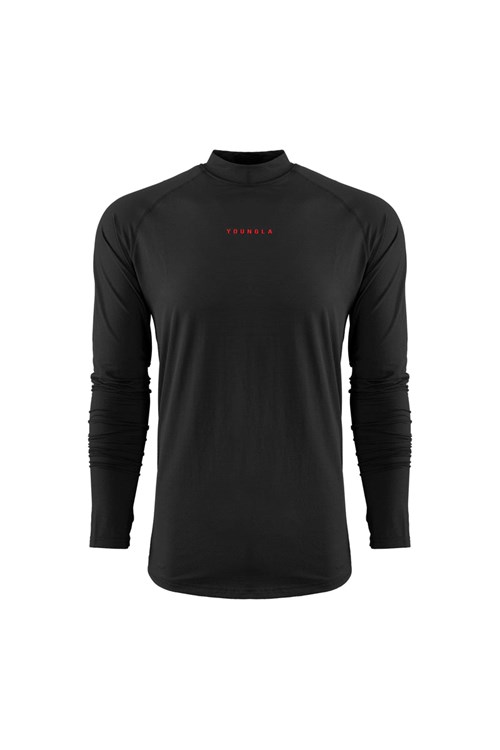 YoungLA 808 High Neck Compression Shirt Zwart | 6241385-DS