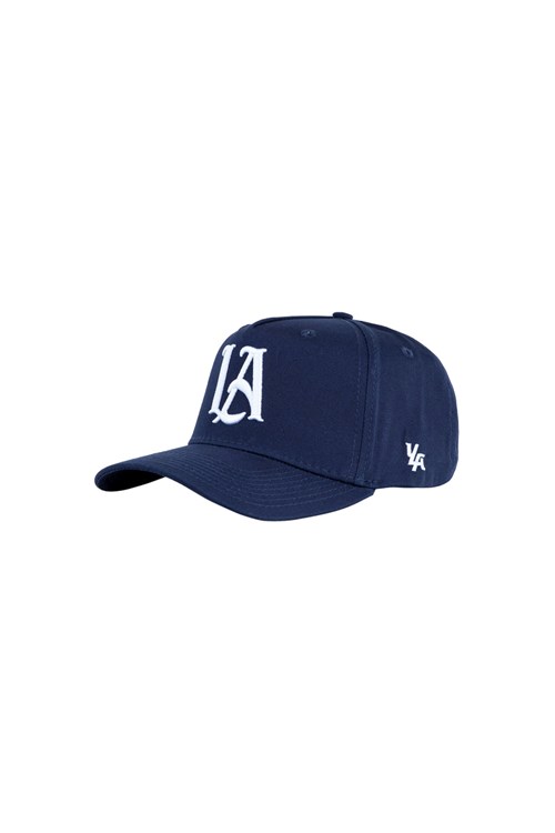 YoungLA 920 A-Frame LA Snapback Hat 2.0 Donkerblauw | 4865379-ZT