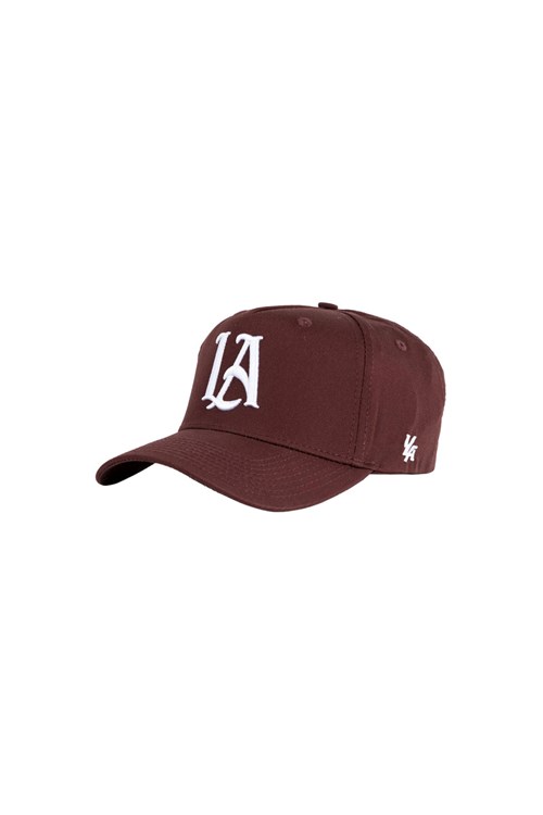 YoungLA 920 A-Frame LA Snapback Hat 2.0 Wine | 7589304-CZ