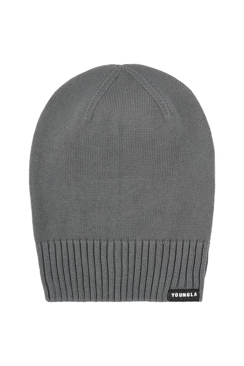 YoungLA 928 Essential Beanies Donkergrijs | 6379428-BU