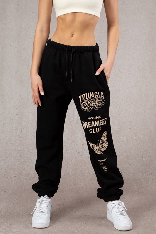 YoungLA W211 Dreamers Joggers Zwart | 3061925-FS